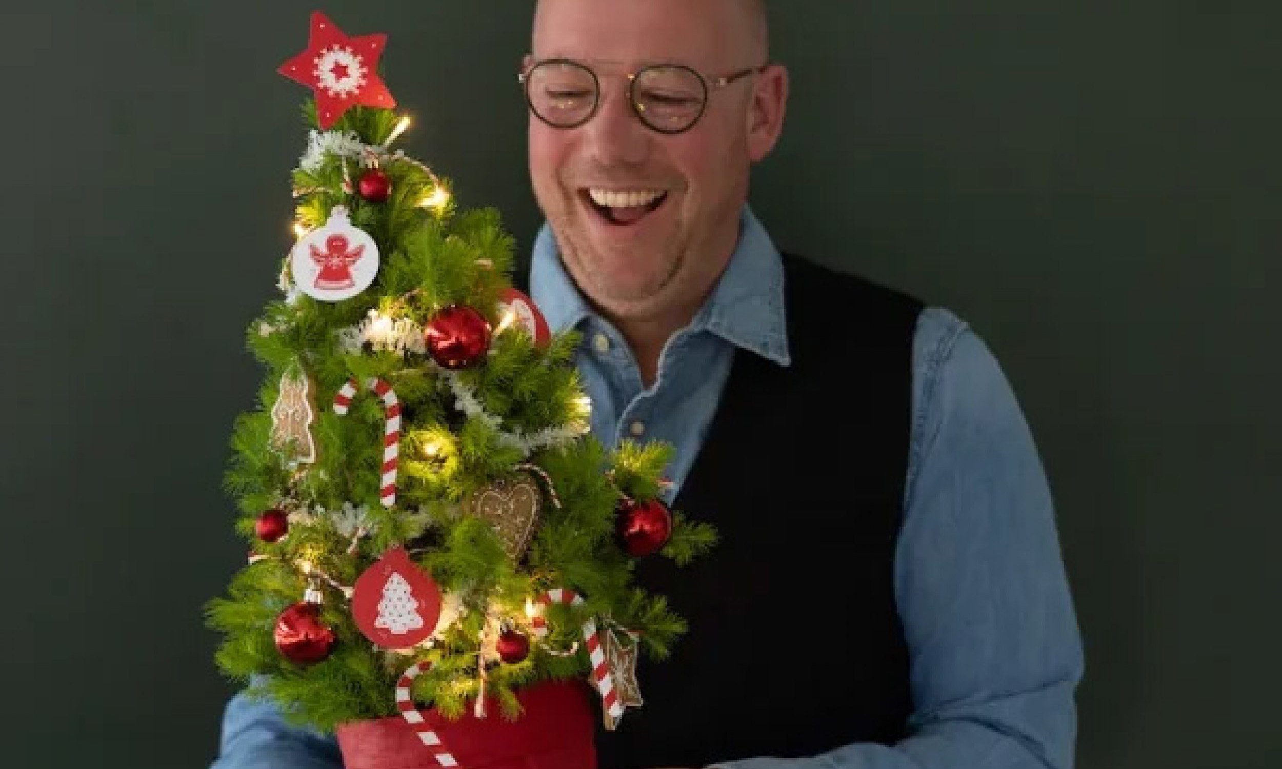 Kerstboom Jingle Red