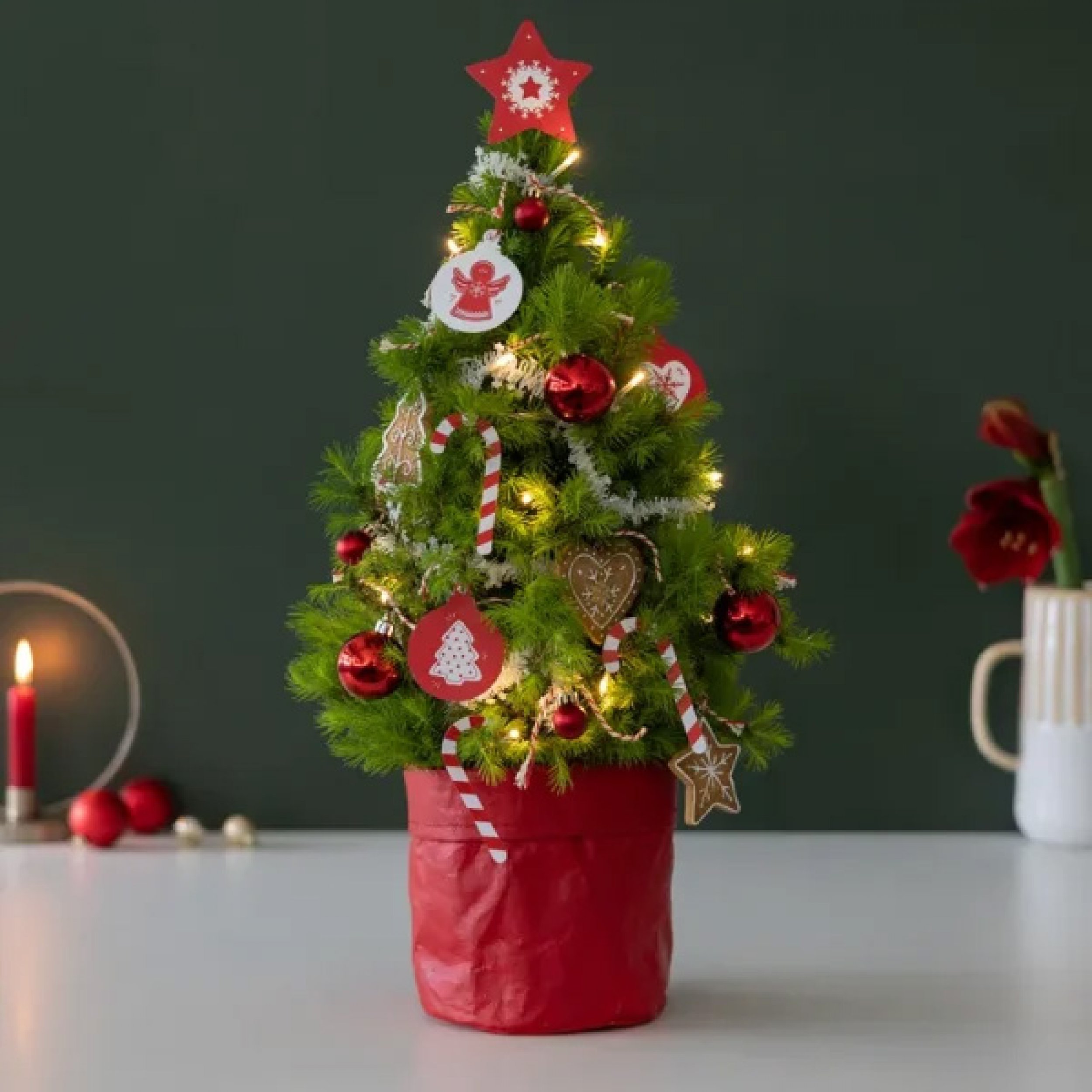 Kerstboom Jingle Red