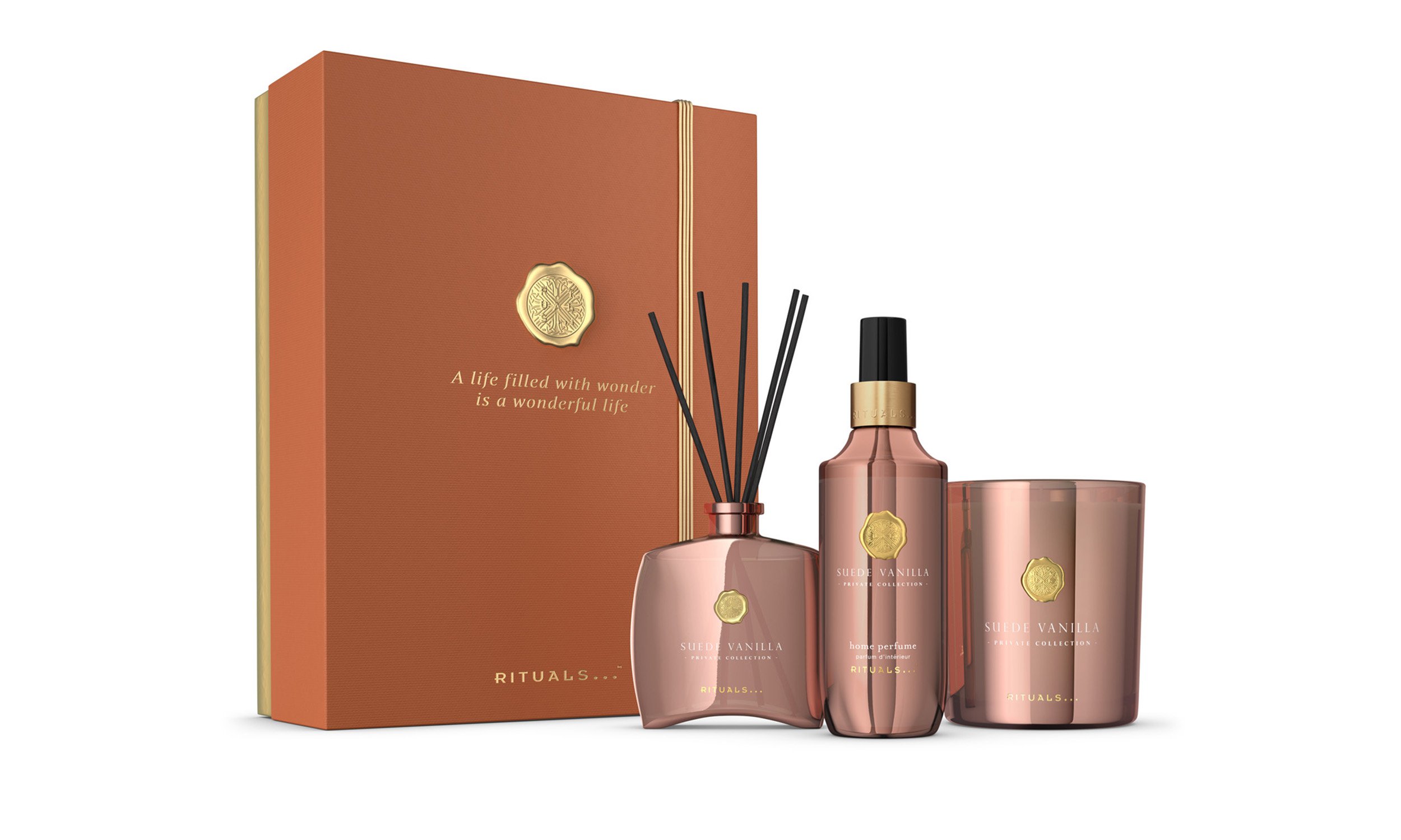 Private Collection Suede Vanilla - Gift Set